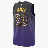 LeBron James Los Angeles Lakers 2024/25 City Edition мужские Nike Dri-FIT NBA Swingman Jersey цвет фиолетовый