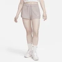 Nike Sportswear жіноча З високою талією Ribbed Jersey шорти колір коричневий