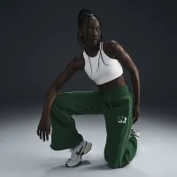 Nike Sportswear Phoenix Fleece жіноча Wide-Leg Pants колір зелений