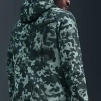 Nike Tech мужские Full-Zip Fleece Camo Windrunner Куртка цвет зеленый