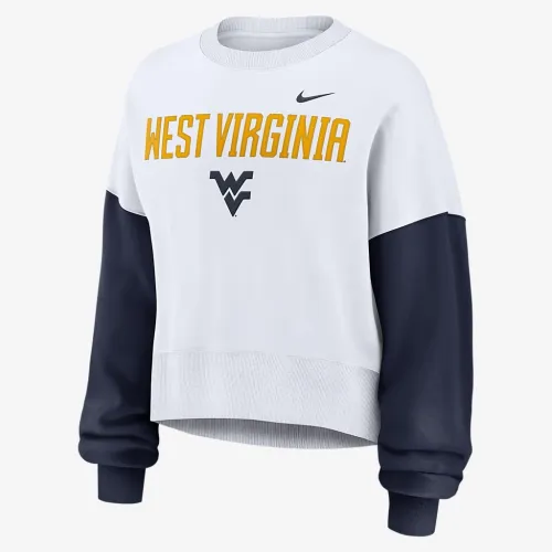 West Virginia Mountaineers Primetime жіноча Nike College Pullover Crew колір білий