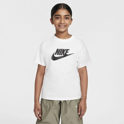 Nike Sportswear Big детские (Girls') футболка цвет белый