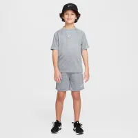 Nike Multi Big дитячі Dri-FIT Short-Sleeve Top колір сірий