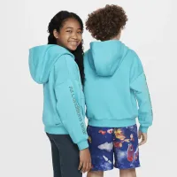 Nike ACG Icon Fleece Big детские Pullover Толстовка с капюшоном цвет зеленый