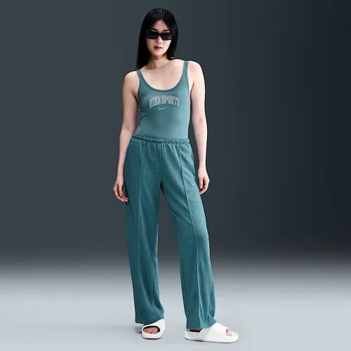 Nike Sportswear Chill Terry женская Mid-Rise French Terry Open-Hem Sweatpants синий