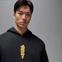 Nike Zion чоловічі Fleece Pullover Толстовка з капюшоном колір чорний