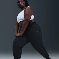 Nike One женская Dri-FIT С высокой Талией 7/8 Joggers (большие размеры) цвет черный