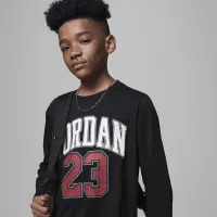 Nike Jordan Practice Flight Long Sleeve Tee Big Kids футболка колір чорний