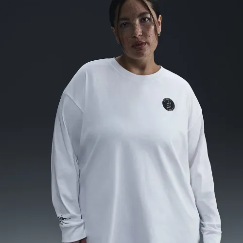 Nike Sabrina жіноча Long-Sleeve баскетбольні футболка (великі розміри) колір білий