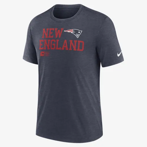 New England Patriots Overlap Lockup чоловічі Nike NFL футболка блакитний