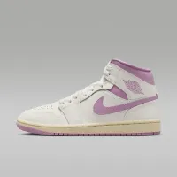 Nike Air Jordan 1 Mid женская Кроссовки цвет белый