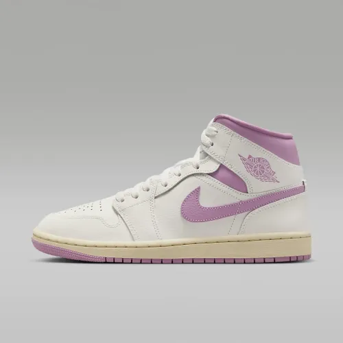 Nike Air Jordan 1 Mid женская Кроссовки цвет белый