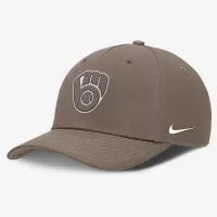 Milwaukee Brewers Rise мужские Nike Dri-FIT MLB Adjustable Hat цвет коричневый