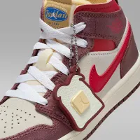 Nike Jordan 1 Mid SE Little дитячі Кросівки колір білий