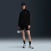 Nike Sportswear Phoenix Fleece женская оверсайз 1/4-Zip свитшот цвет черный