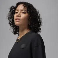 Nike Jordan жіноча оверсайз Long-Sleeve футболка колір чорний