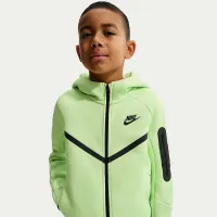 Nike Sportswear Tech Fleece Big детские Full-Zip Толстовка с капюшоном цвет зеленый