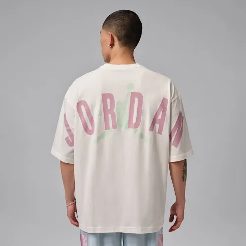 Nike Jordan мужские оверсайз футболка цвет белый