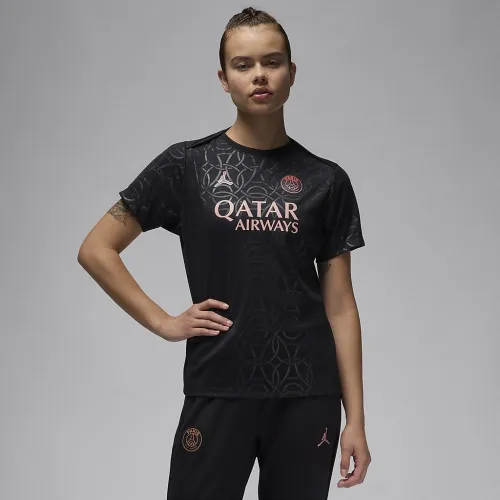 Nike Paris Saint-Germain Academy Pro Third жіноча Jordan Dri-FIT Soccer Pre-Match Top колір чорний