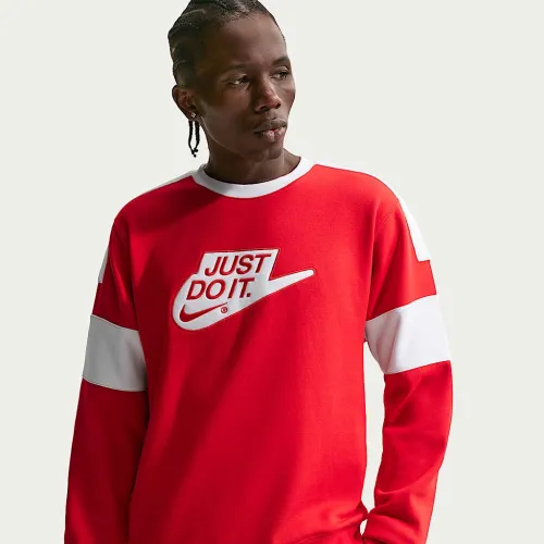 Nike Sportswear Club чоловічі Fleece Crew-Neck світшот колір червоний