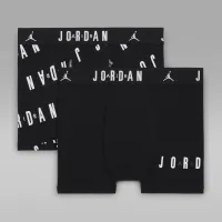 Nike Jordan Dri-FIT Flight Essentials Big детские хлопковыетрусы (2 пары) цвет черный