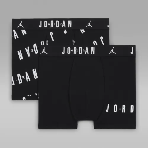 Nike Jordan Dri-FIT Flight Essentials Big детские хлопковыетрусы (2 пары) цвет черный