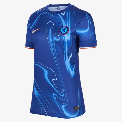 Chelsea FC 2024 Stadium Home женская Nike Dri-FIT Soccer Replica Jersey синий