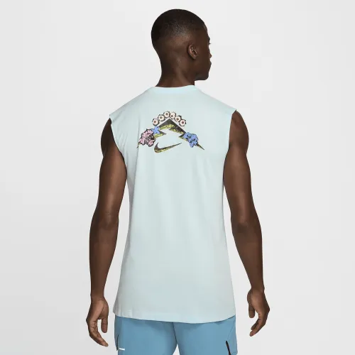 Nike чоловічі Dri-FIT Sleeveless Running футболка блакитний