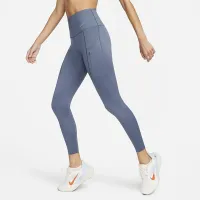 Nike Go женская Firm-Support С высокой Талией 7/8 лосины с карманамисиний