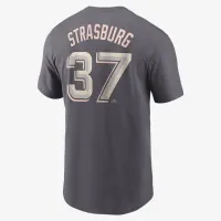Stephen Strasburg Washington Nationals City Connect Fuse чоловічі Nike MLB футболка колір сірий