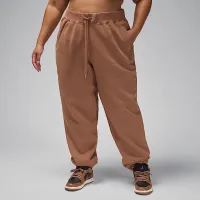 Nike Jordan Flight Fleece женская Pants (большие размеры) цвет коричневый