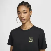 Nike женская футболка цвет черный