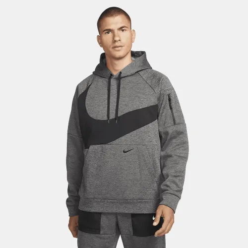 Nike Therma-FIT чоловічі Pullover Fitness Толстовка з капюшоном колір сірий