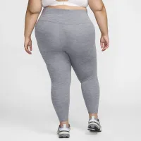 Nike One женская С высокой Талией 7/8 лосины с карманами(большие размеры) цвет серый