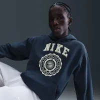 Nike Club мужские Pull-Over Fleece Толстовка с капюшоном синий