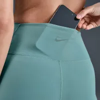 Nike One женская С высокой Талией 7/8 лосины с карманамицвет зеленый