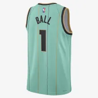 LaMelo Ball Charlotte Hornets 2024/25 City Edition мужские Nike Dri-FIT NBA Swingman Jersey цвет зеленый