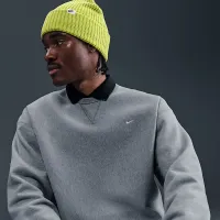 Nike Solo Swoosh мужские Fleece Crew цвет серый