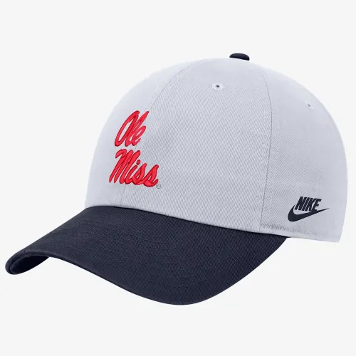 Ole Miss Nike College Campus Cap цвет белый