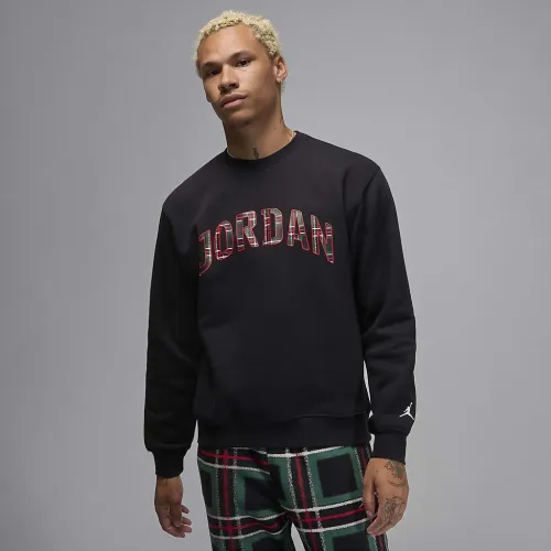 Nike Jordan Essentials чоловічі Fleece Crew-Neck світшот колір чорний
