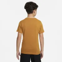 Nike Sportswear Big детские футболка цвет коричневый