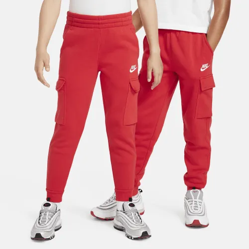 Nike Sportswear Club Fleece Big детские Cargo Pants Red