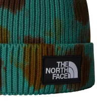 Шапка The North Face Tie-Dye Logo Box Beanie 0A7WJI3071 - zielono-коричневая