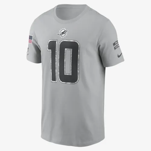 Tyreek Hill Miami Dolphins Salute to Service чоловічі Nike NFL футболка колір сірий