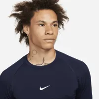 Nike Pro чоловічі Dri-FIT Slim Long-Sleeve Fitness Top блакитний