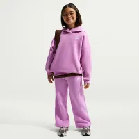 Nike Sportswear Club Fleece Girls' Wide-Leg Pants колір фіолетовий