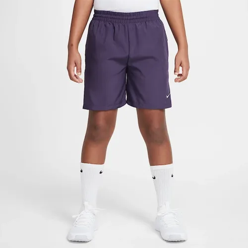Nike Multi Big дитячі Dri-FIT тренувальні шорти колір фіолетовий