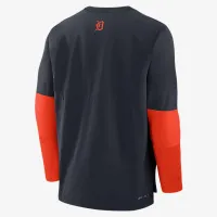 Detroit Tigers Authentic Collection Player чоловічі Nike Dri-FIT MLB Pullover світшот блакитний