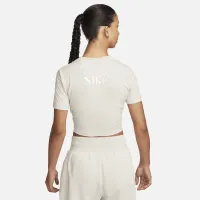Nike Sportswear Essential жіноча Slim Cropped футболка колір коричневий