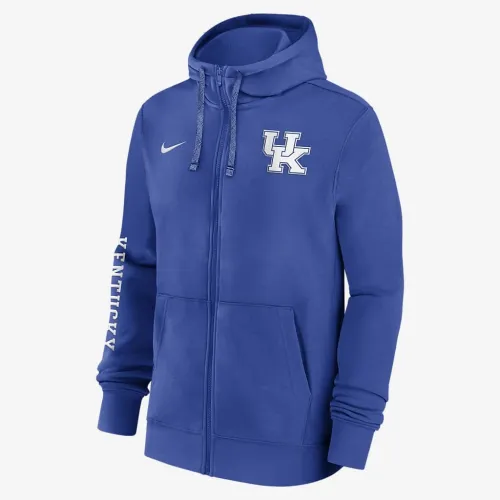 Kentucky Wildcats Sideline Team Issue мужские Nike College Full-Zip Толстовка с капюшоном синий